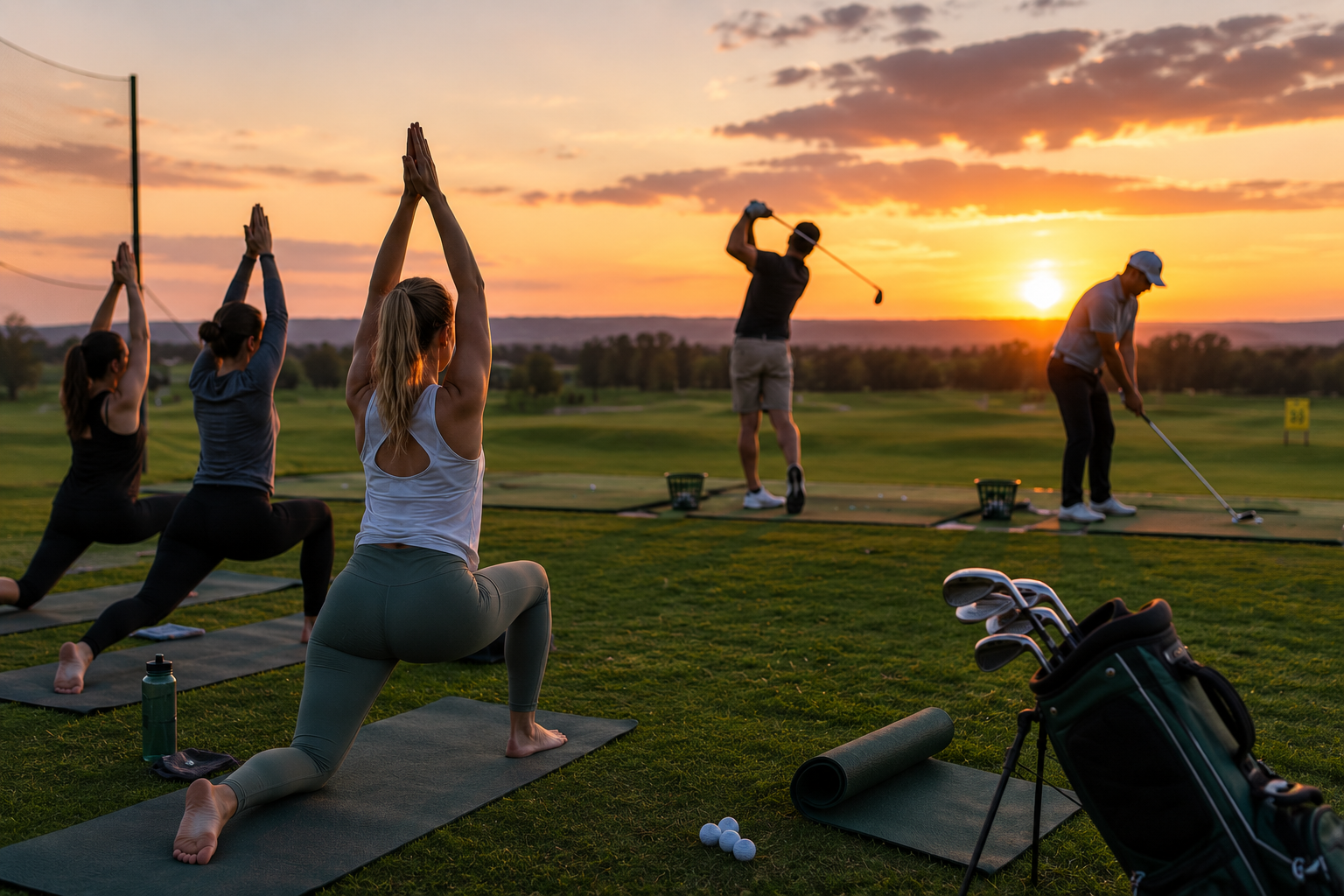 Sunset Afterwork - Golf & Yoga Bild